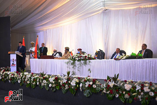 A ceremony held in Egypt to celebrate the 80th anniversary for the formation of the Libyan army – Photo handed by Youm7 to Et