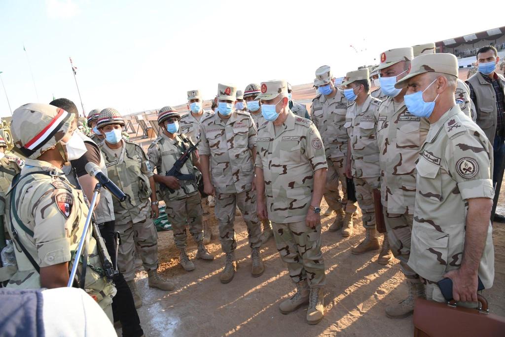 Chief of Staff Mohamed Farid while attending the main stage of Fath-41 two-level external command centers project on September 14, 2020. Official Facebook page of Egyptian Armed Forces spox