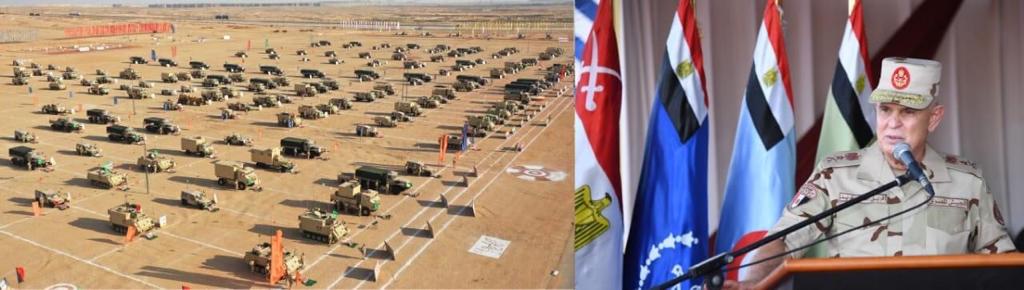 Chief of Staff Mohamed Farid while attending the main stage of Fath-41 two-level external command centers project on September 14, 2020. Official Facebook page of Egyptian Armed Forces spox
