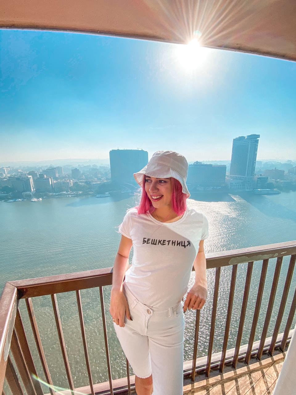 Ukrainian blogger enjoying Egypt