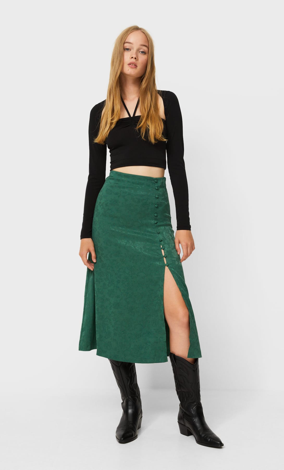 Stradivarius Midi Skirt