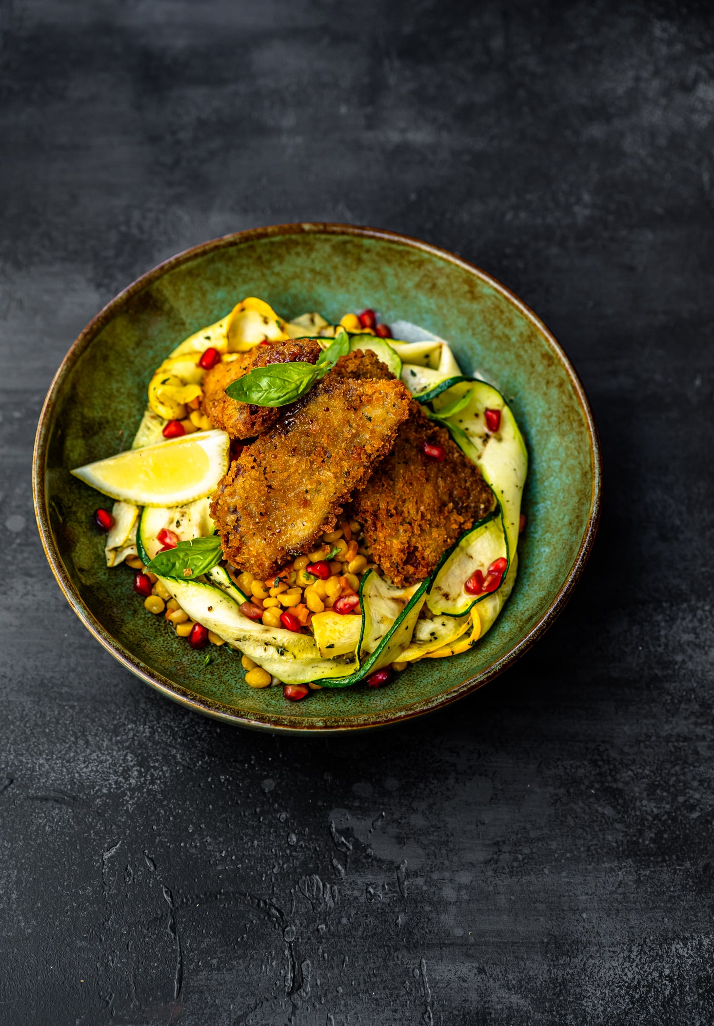 crispy lamb salad