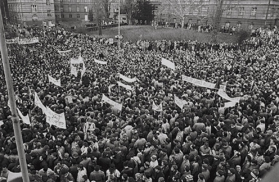 The protest 