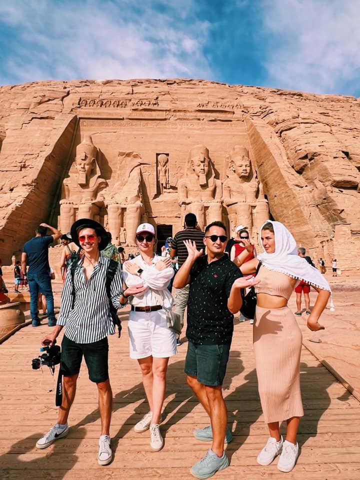 During the visit to Abu Simbel Temples  - Min. of Tourism & Antiquities