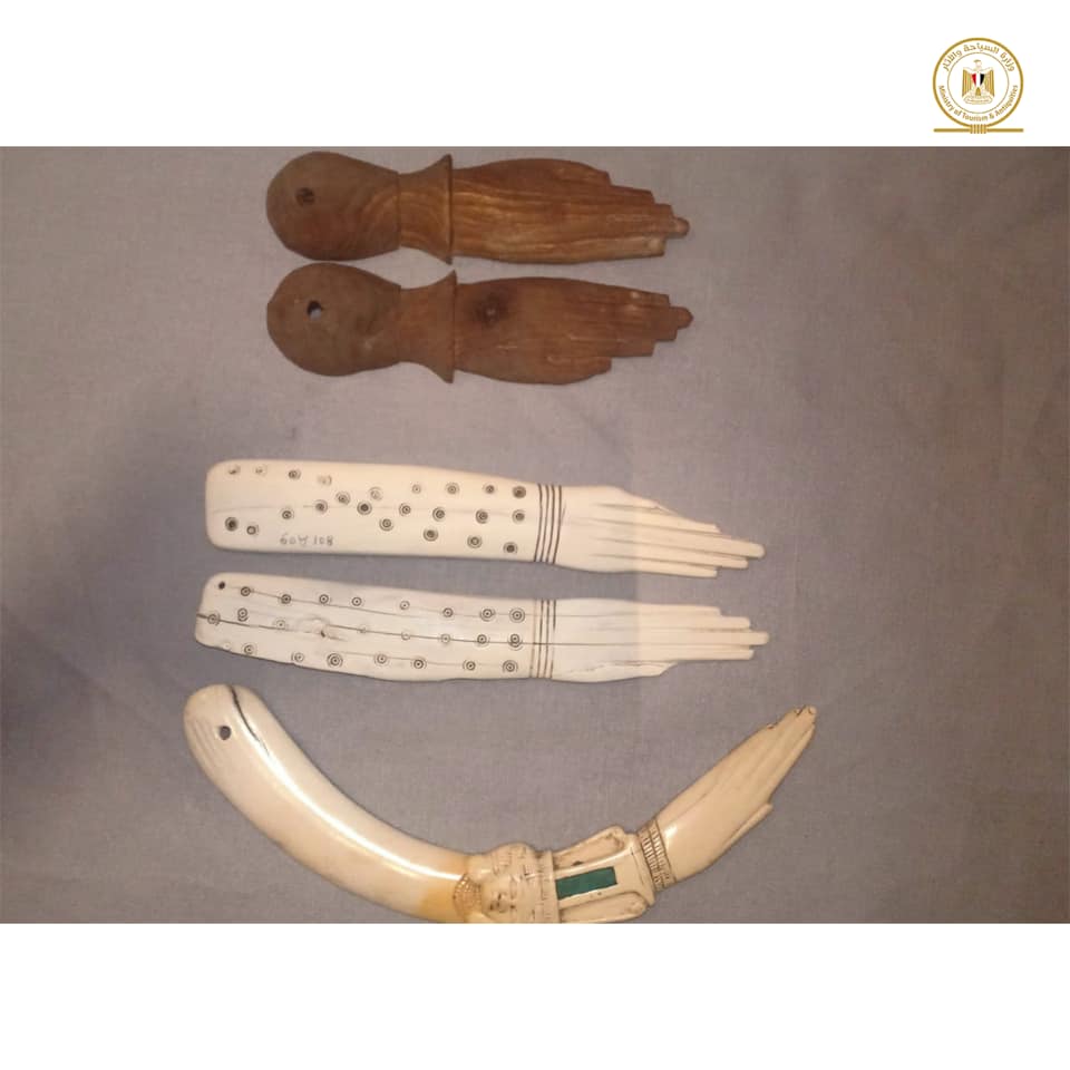 Part of the exhibited artifacts in Egypt