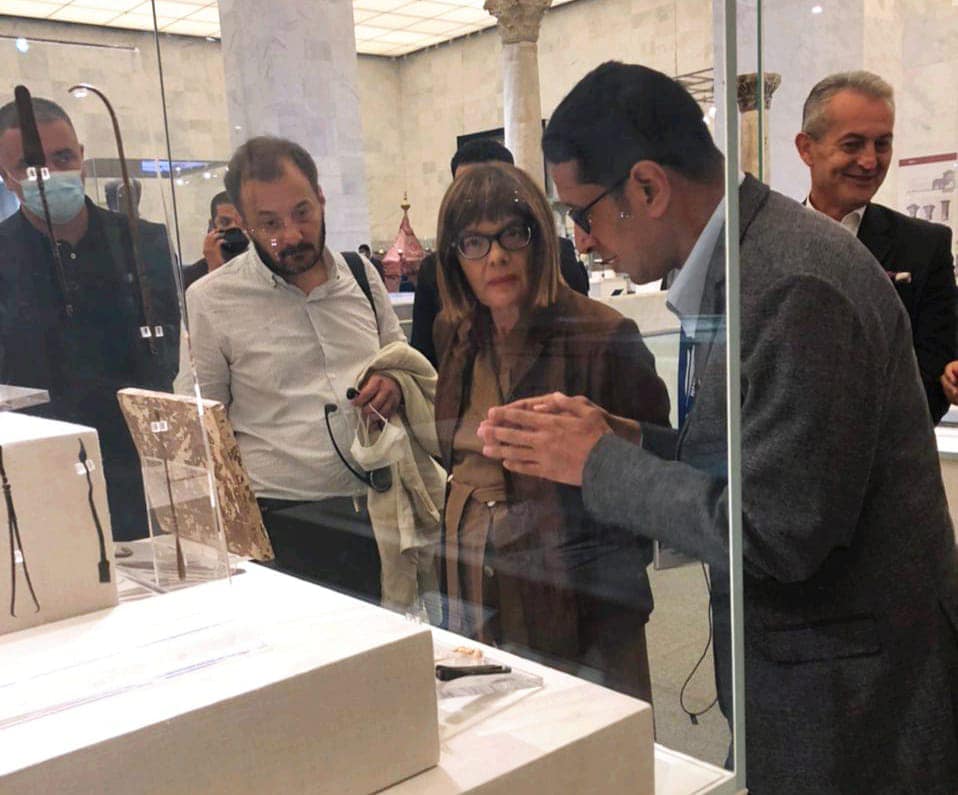 Part of the official visit to the NMEC - Min. of Tourism & Antiquities