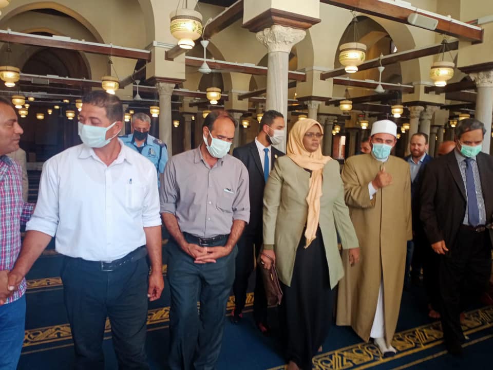 Othman during her visit to Egypt