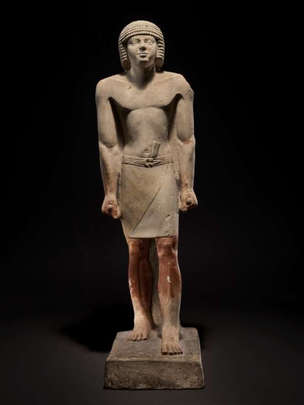 The statue being held for sale in Sotheby