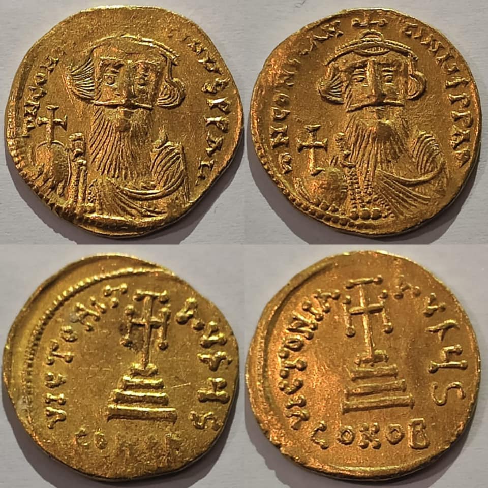 Part of the confiscated coins - Min. of Tourism & Antiquities 