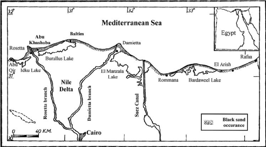 269632-Map-of-northern-part-of-Egypt-showing-the-black-sand-deposits-dotted-coastal-strip-and (1)