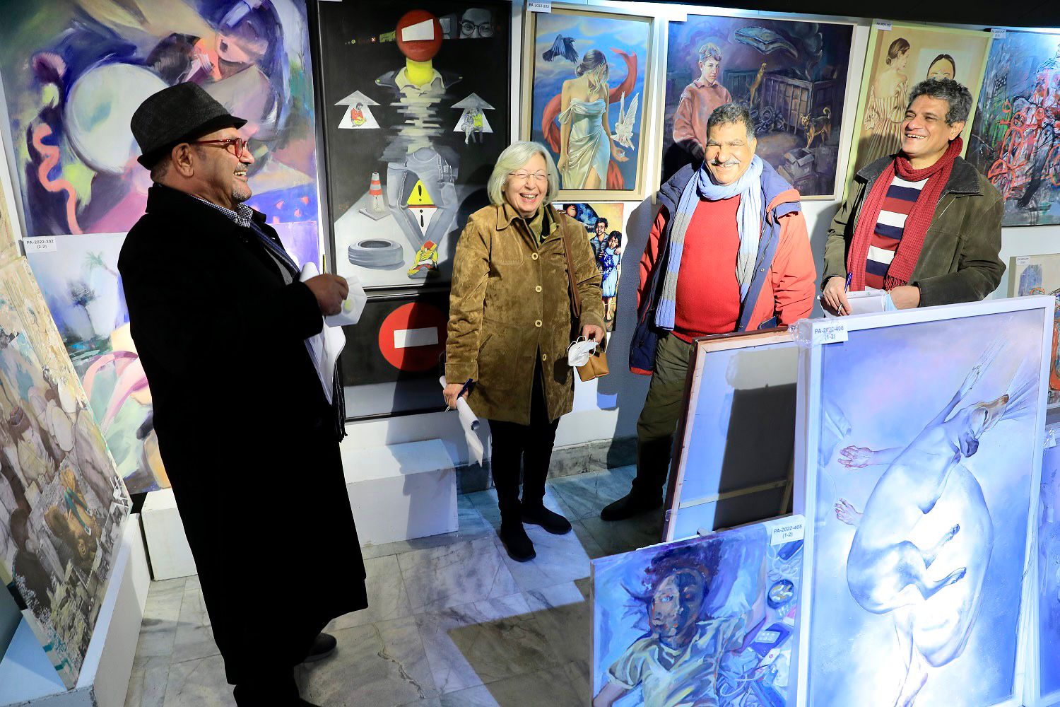 Part of the participating works - social media