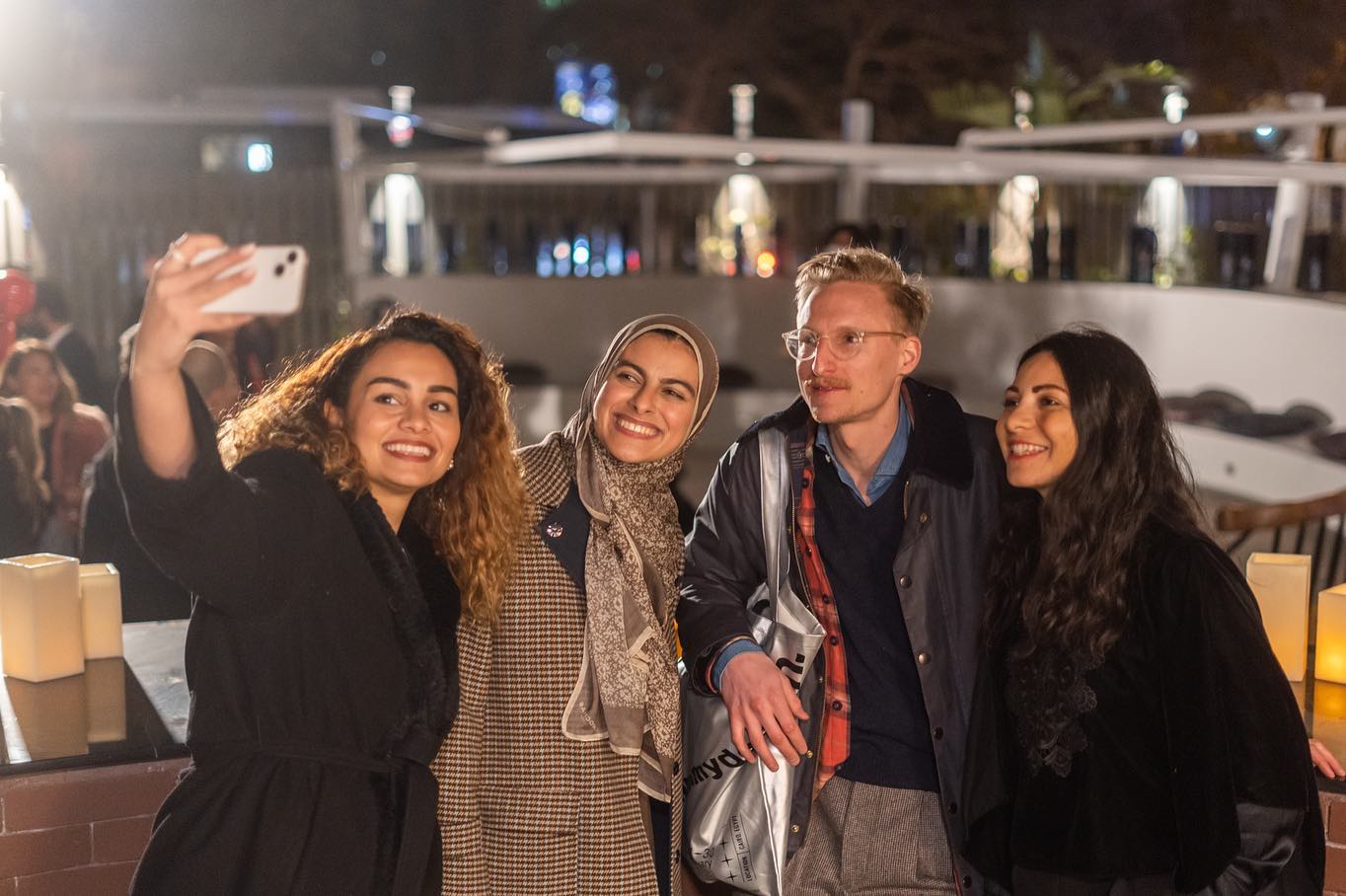 FMD founders taking a selfie at the launch
