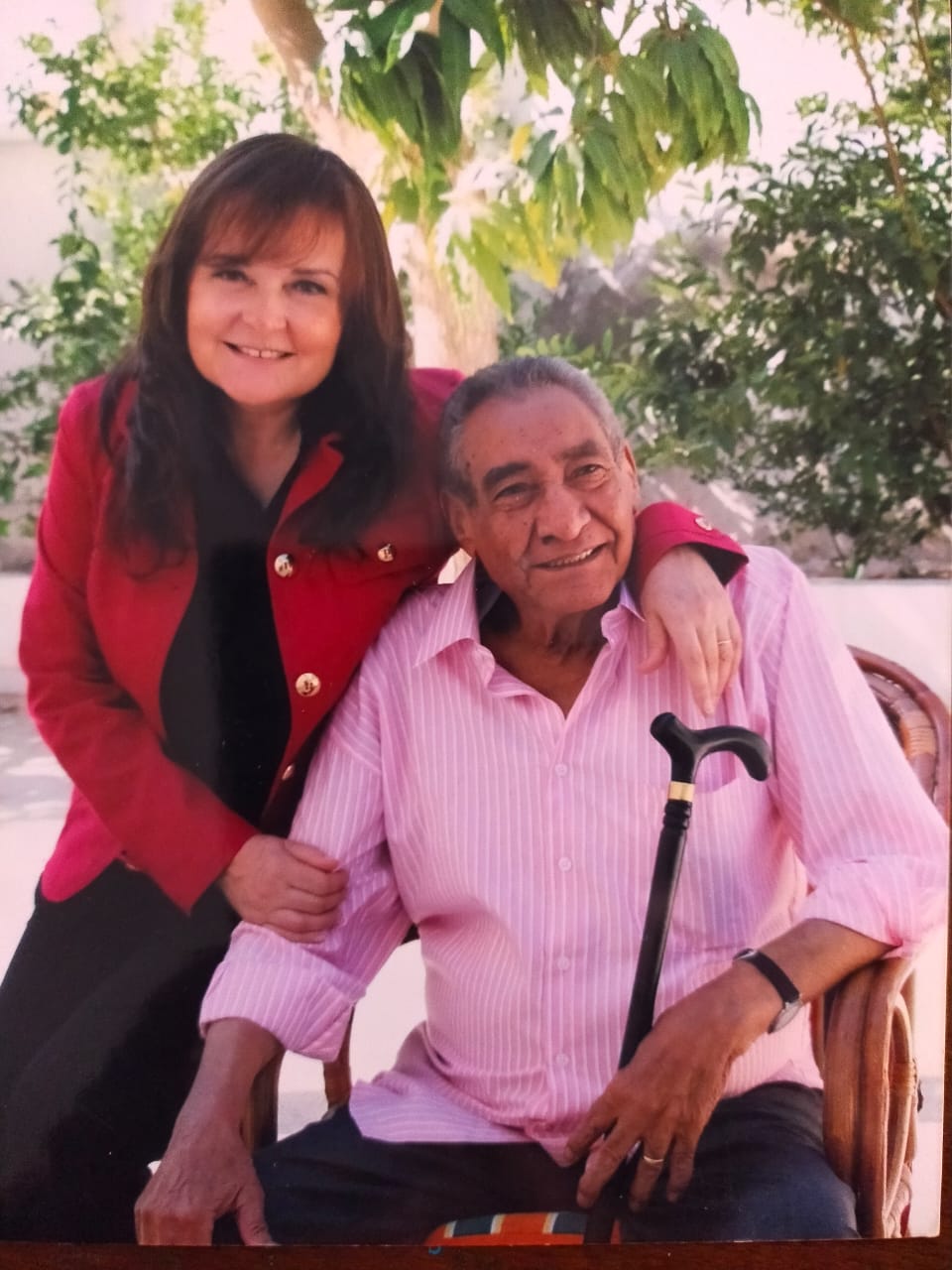 Abnudi with his wife