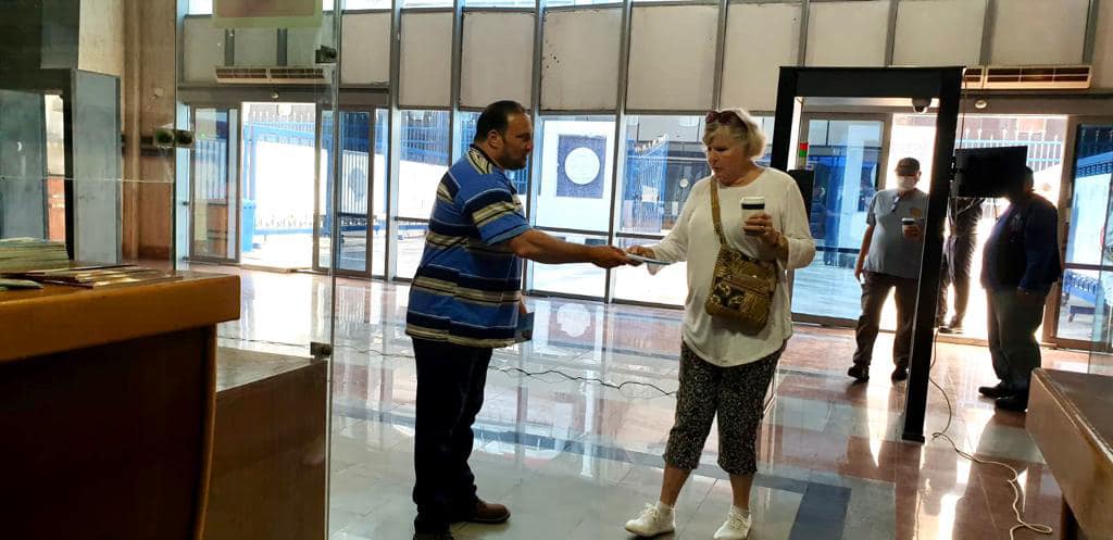 The tourists upon arrival - Min. of Tourism & Antiquities 