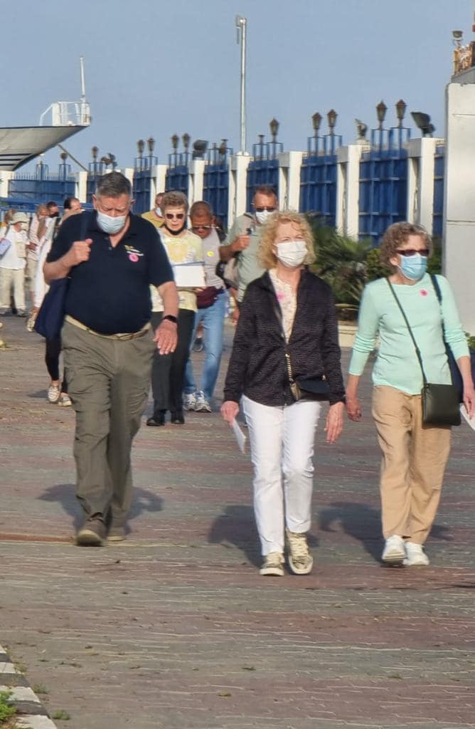 The tourists upon arrival - Min. of Tourism & Antiquities 