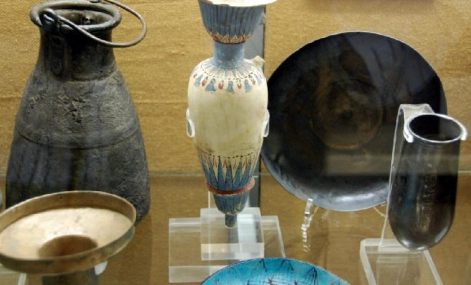 Some of the findings inside the tomb