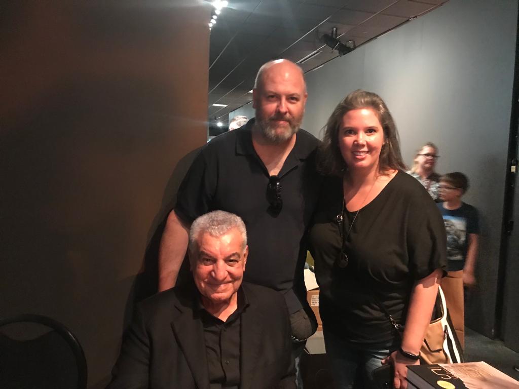 Hawass with visitors at the end of the lecture - social media