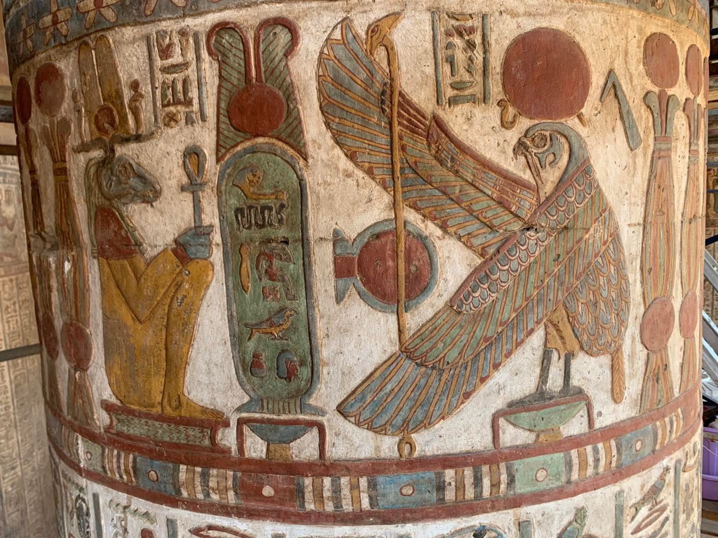 The beautiful inscriptions in Esna Temple 2