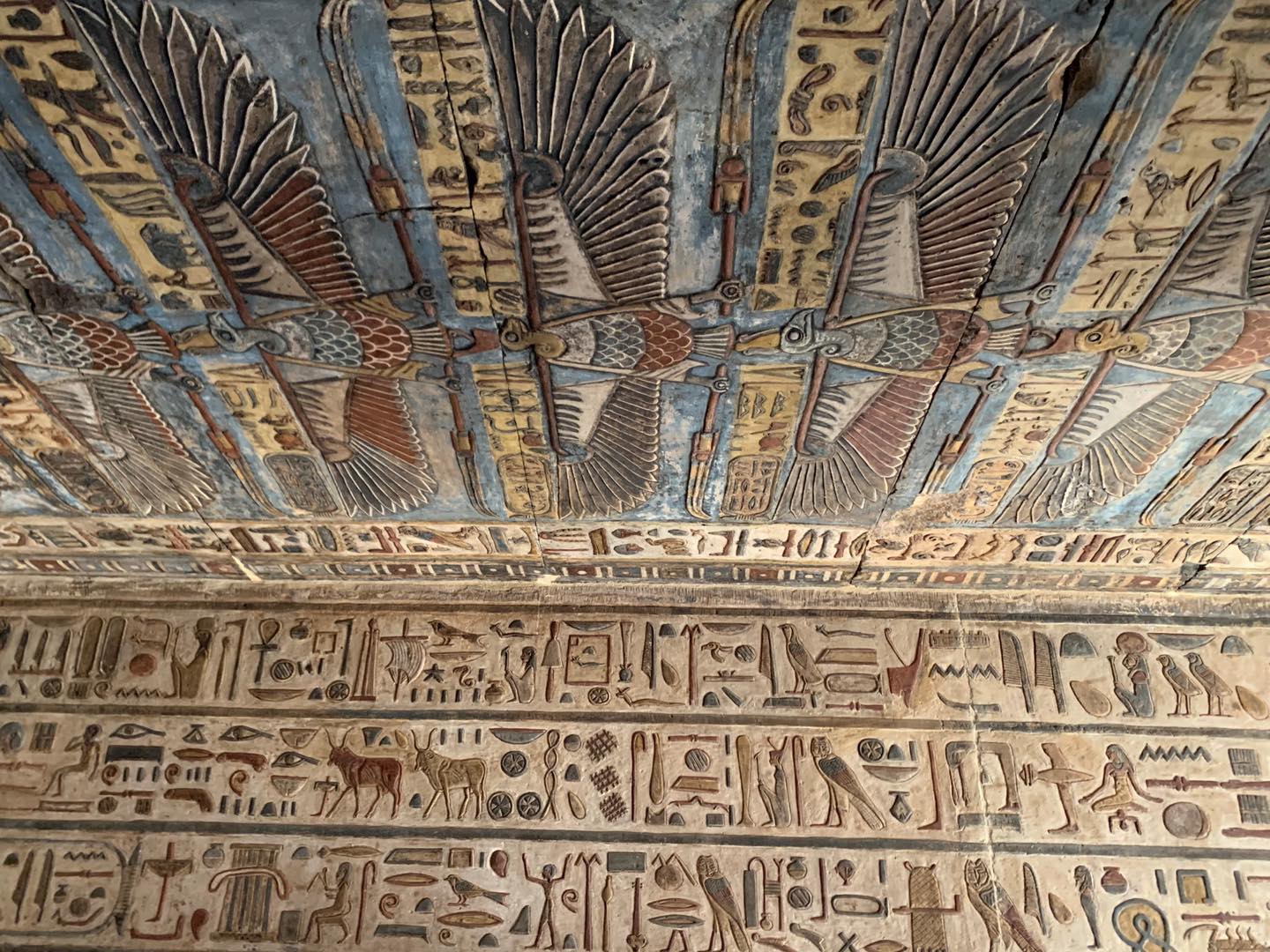 The beautiful inscriptions in Esna Temple 3