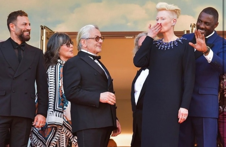 Lebanese star Nicolas Mouwad along with the cast of  “Three Thousand Years of Longing” in the 75th edition of Cannes Film Festival.