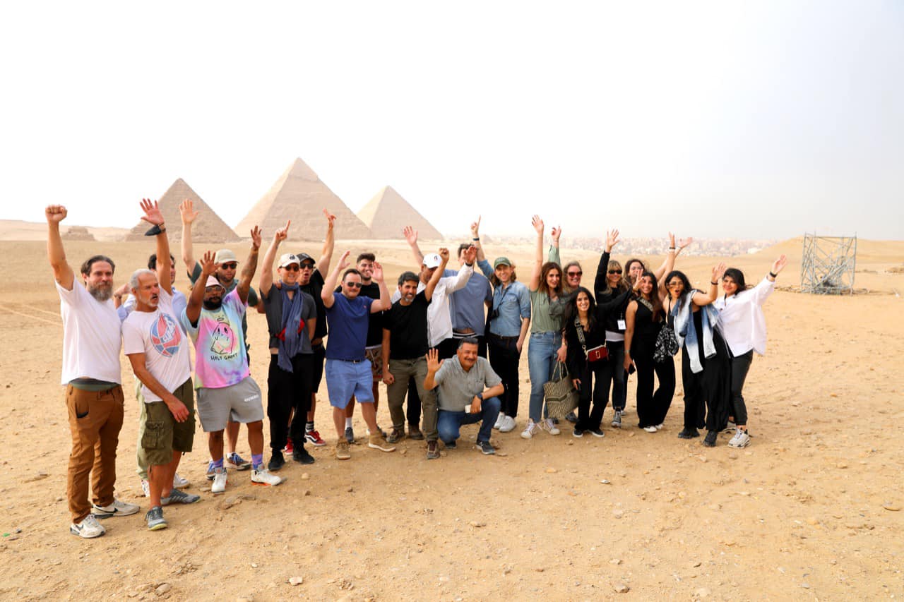 Maroon 5 band during their visit to Egypt - Min. of Tourism & Antiquities