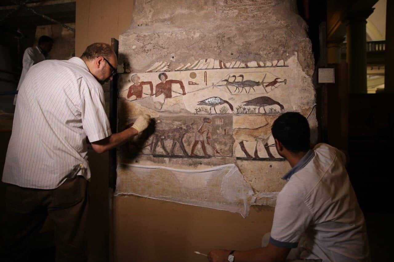 Part of the restoration workshop - Min. of Tourism & Antiquities 