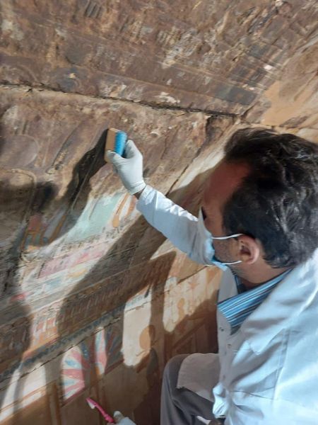 Part of the restoration works - Min. of Tourism & Antiquities
