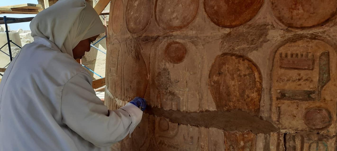 Part of the restoration works - Min. of Tourism & Antiquities