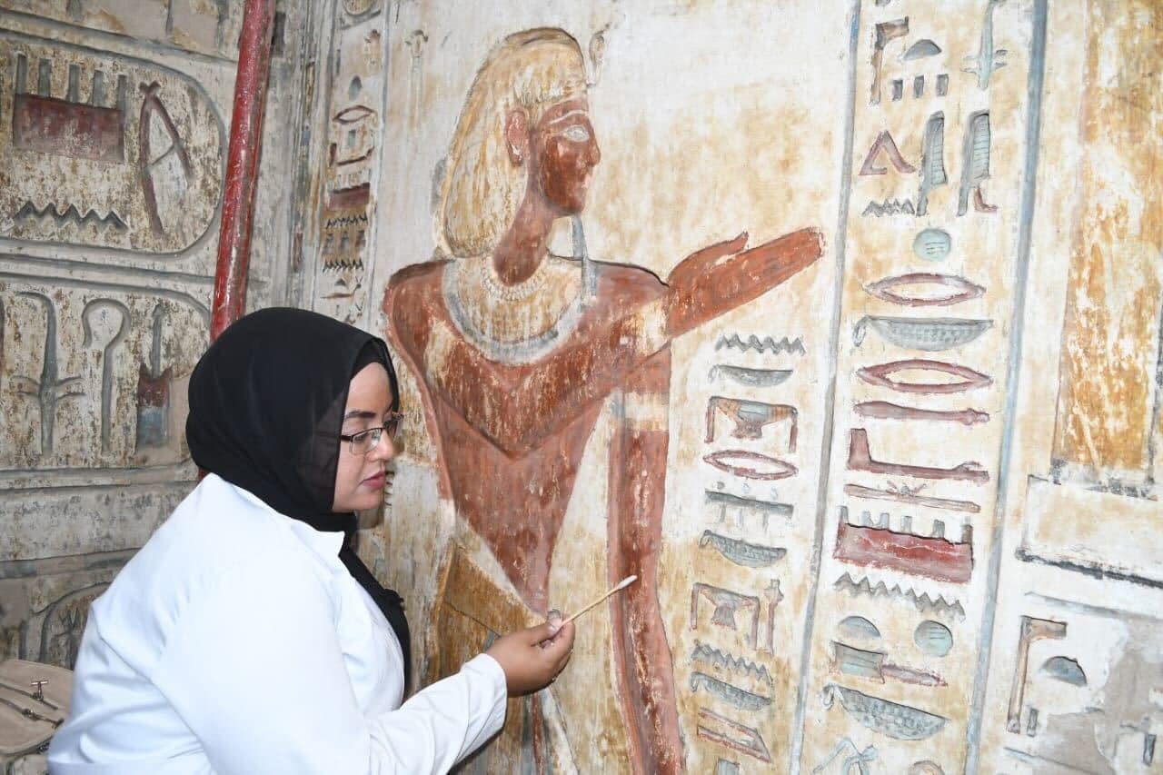 Part of the restoration works - Min. of Tourism & Antiquities 