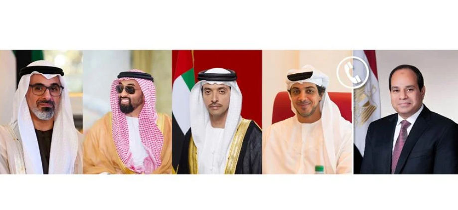 Sisi and USE leaders