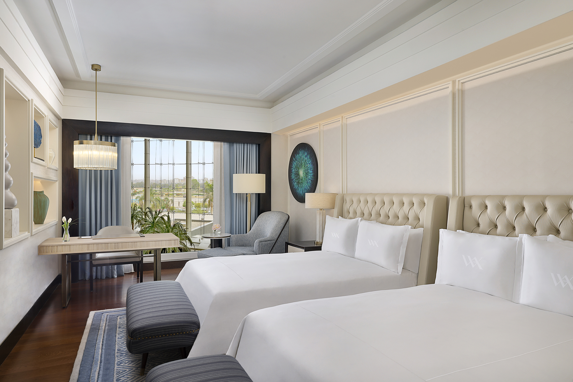 Premier Twin Room - Blue Layout with Botanical Garden view (2)