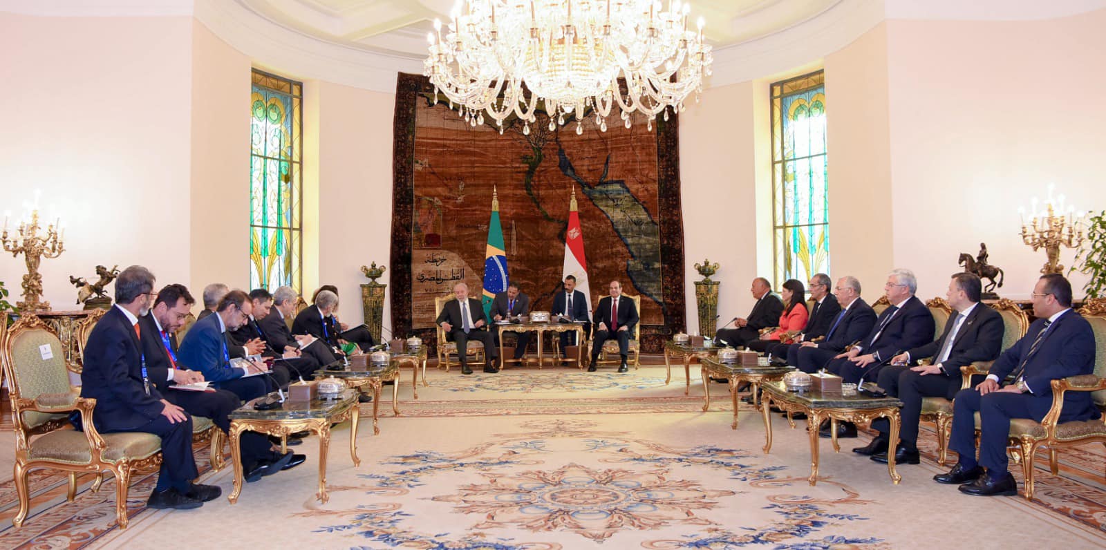 Sisi and Lula in Cairo 3