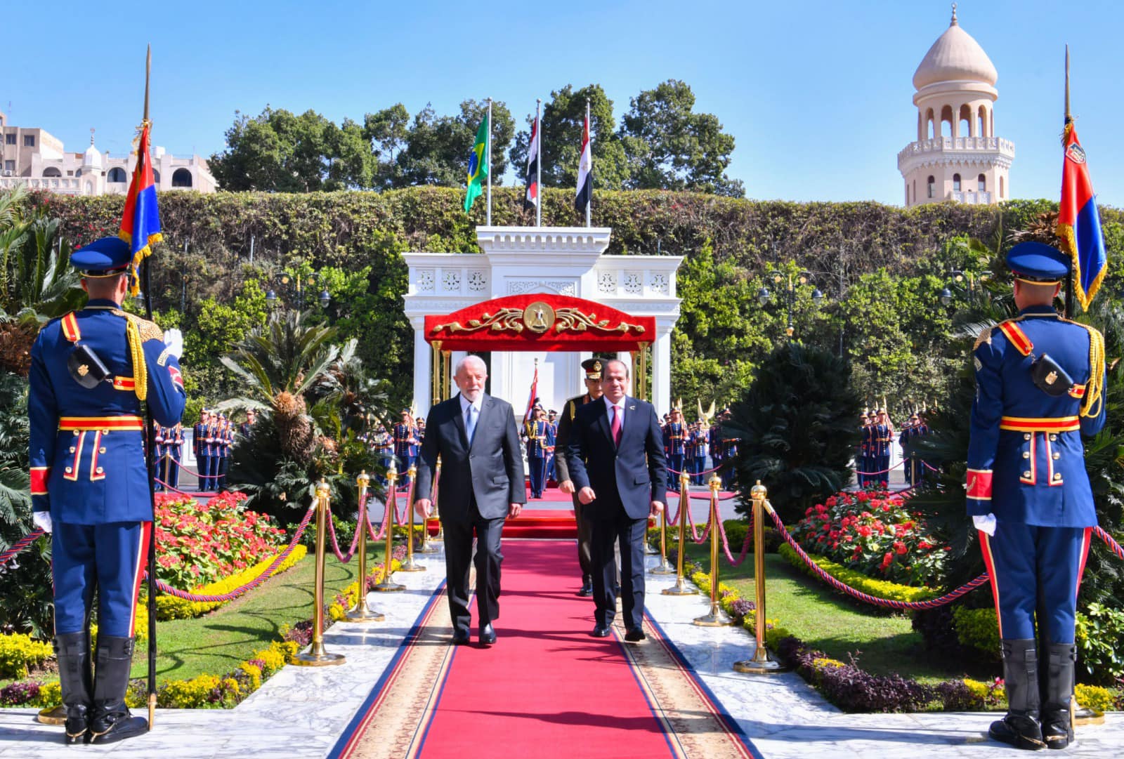 Sisi and Lula in Cairo