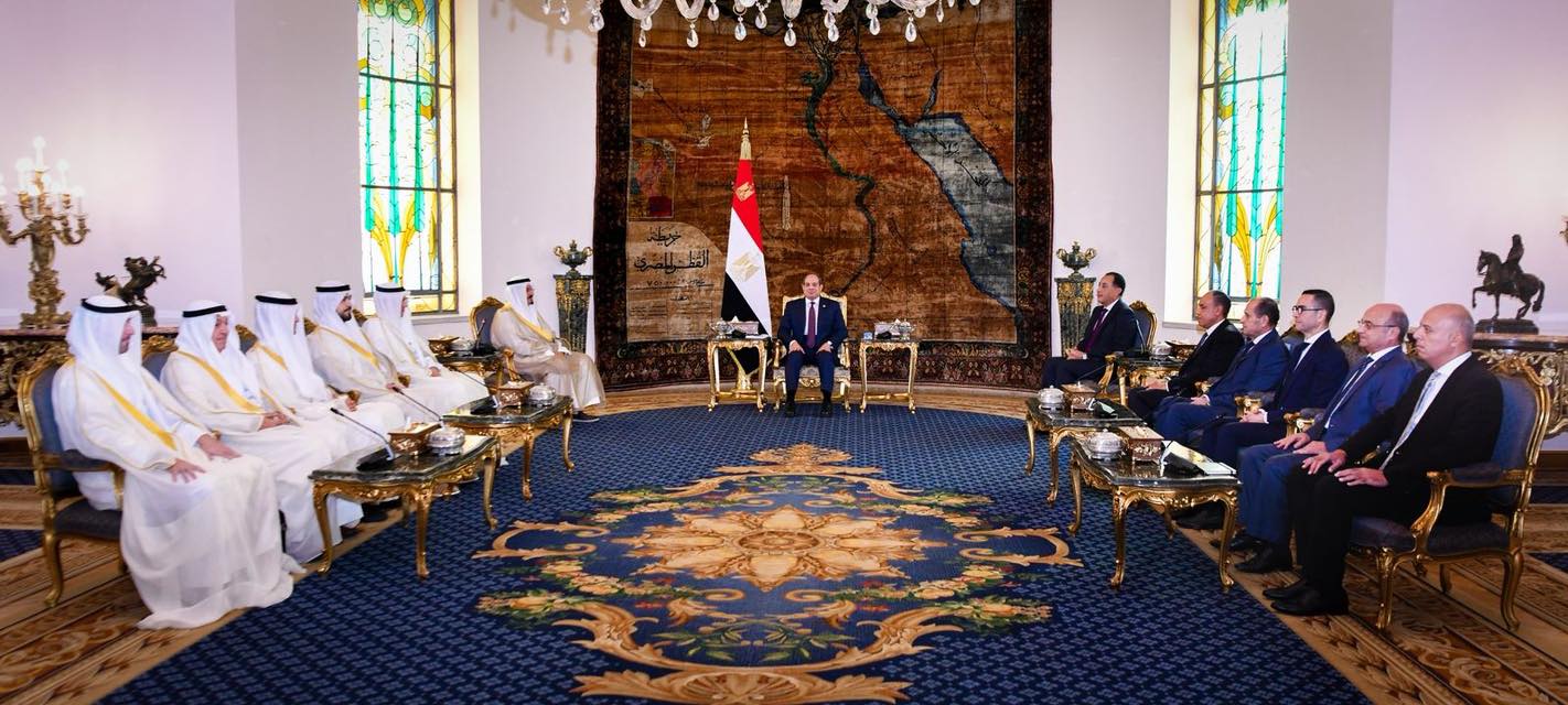 Sisi meets Kuwaiti PM in Cairo