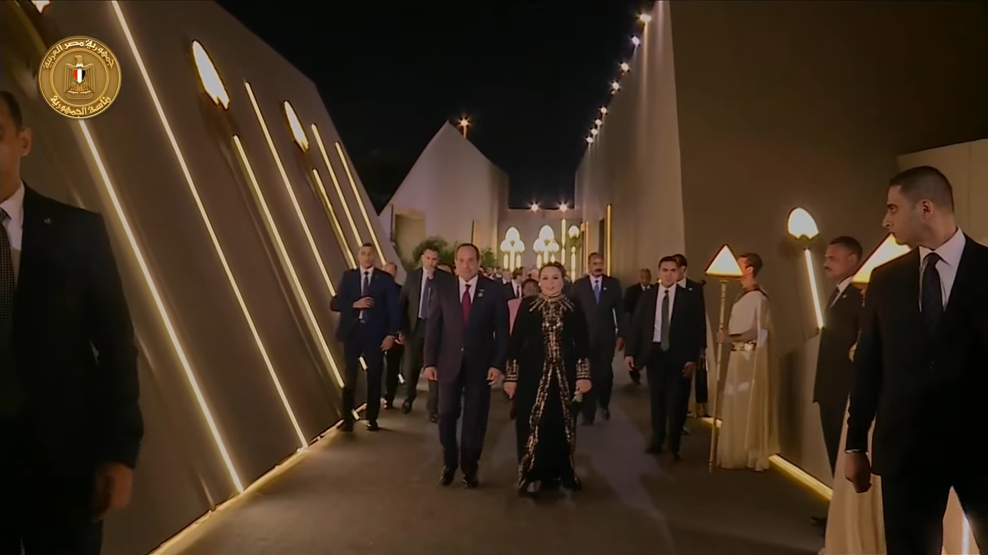 Sisi and world leaders arrive at GEM opening