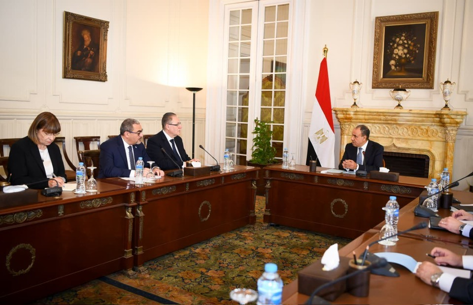 Egyptian FM meets with UN officials Abdallah Al Dardari and Ramiz Alakbarov