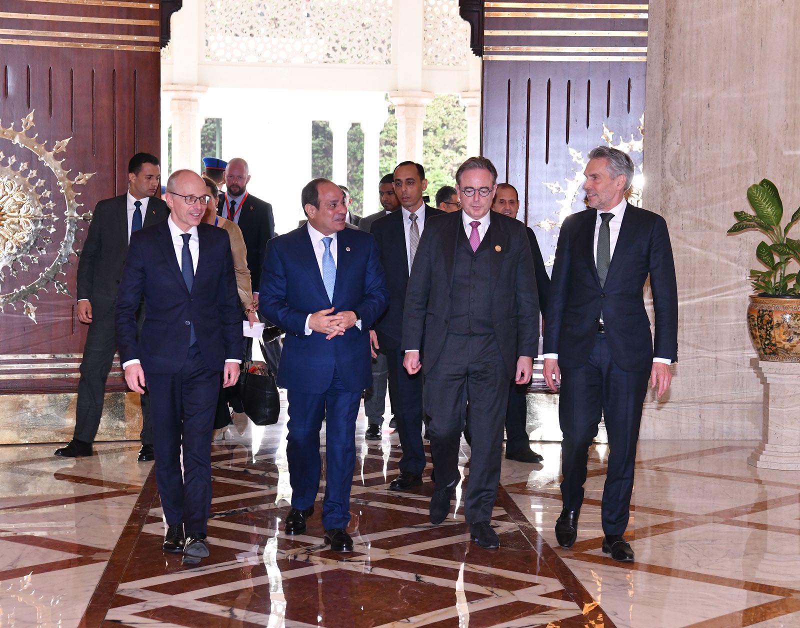 President Sisi meets with the Benelux leaders in Cairo 2