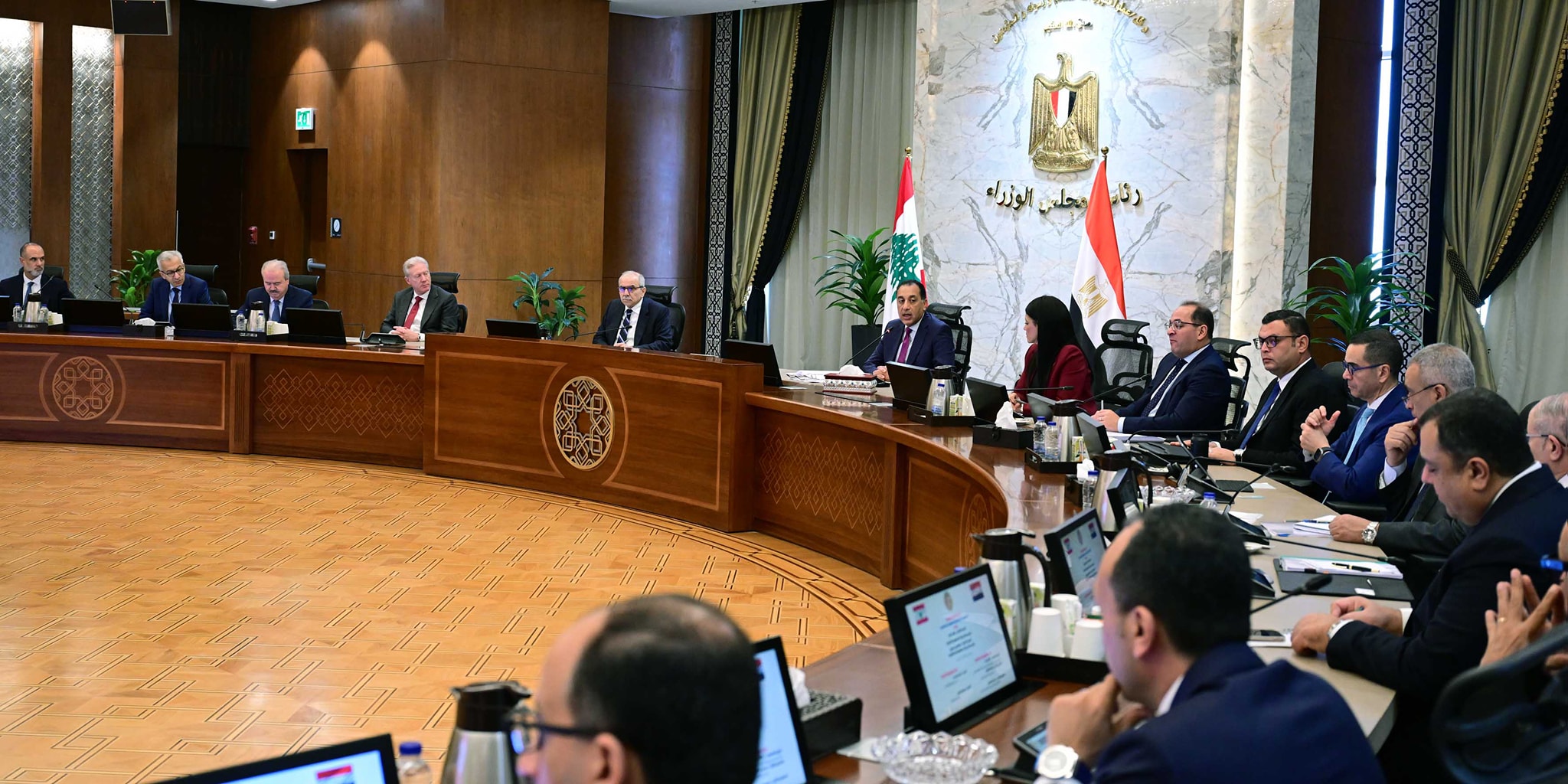 Egyptian and Lebanese prime ministers meet in Egypt 2