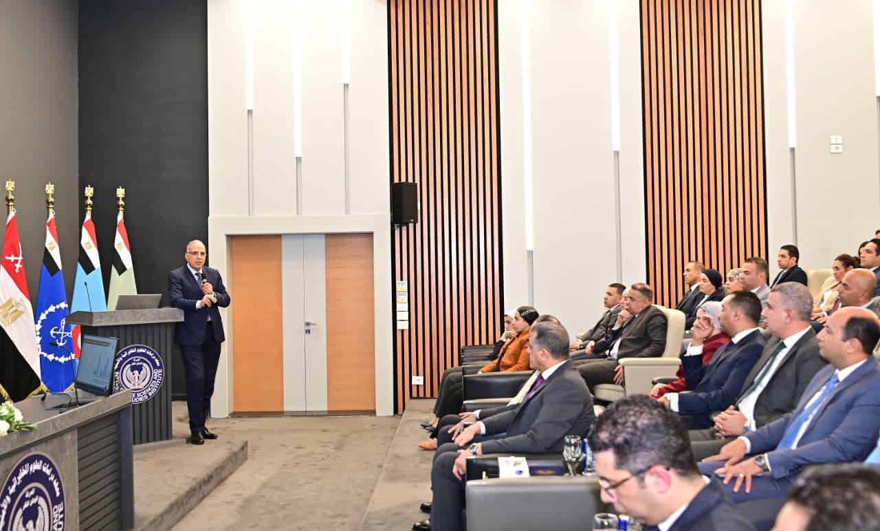 Irrigation minster speaks during a seminar on water security