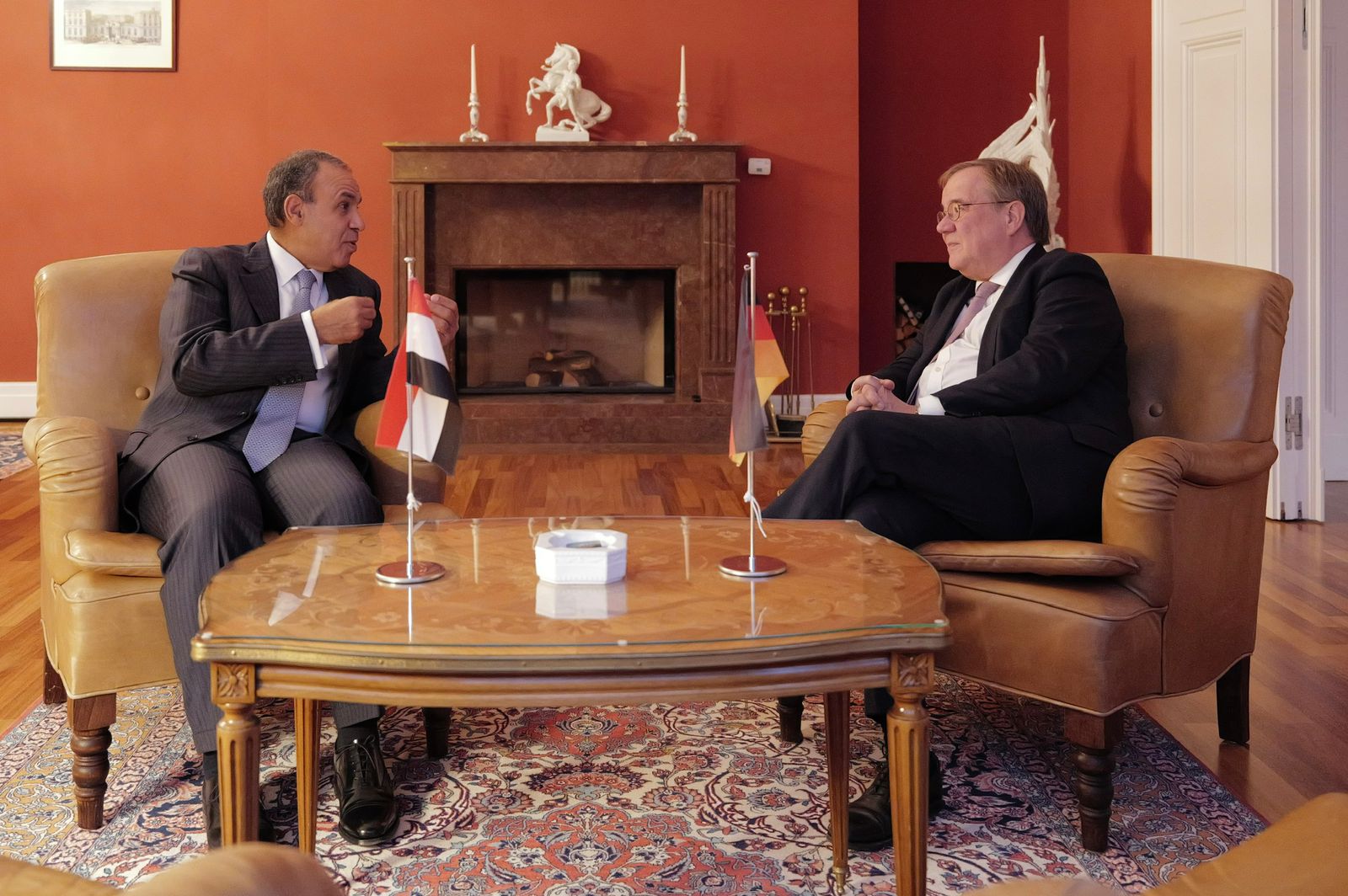 Egypt foreign minister and Armin Laschet
