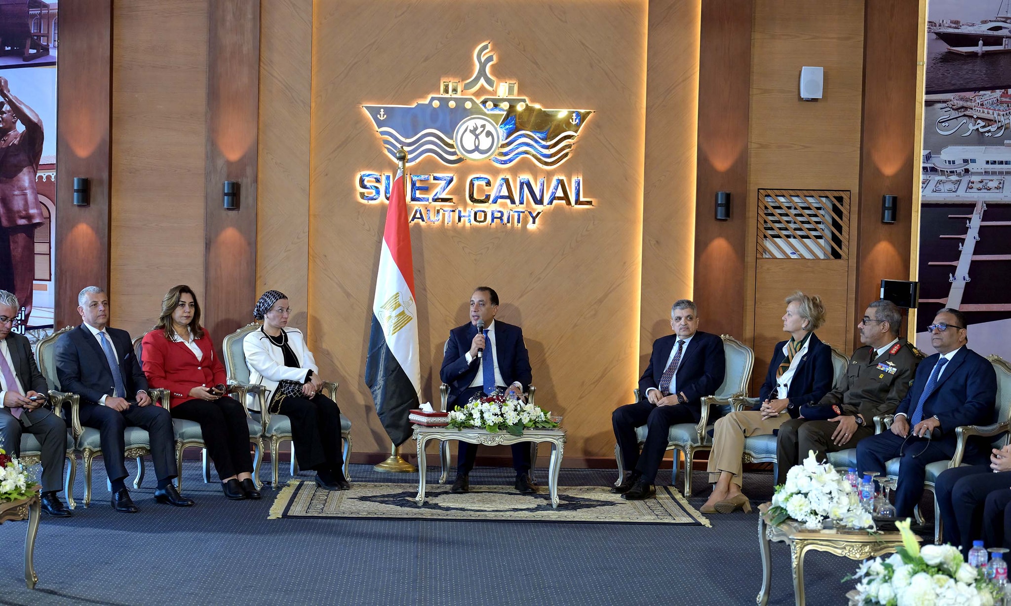 Prime Minister Mustafa Madbouly attends a celebration for the Suez Canal Authority (SCA) in Ismailia 1