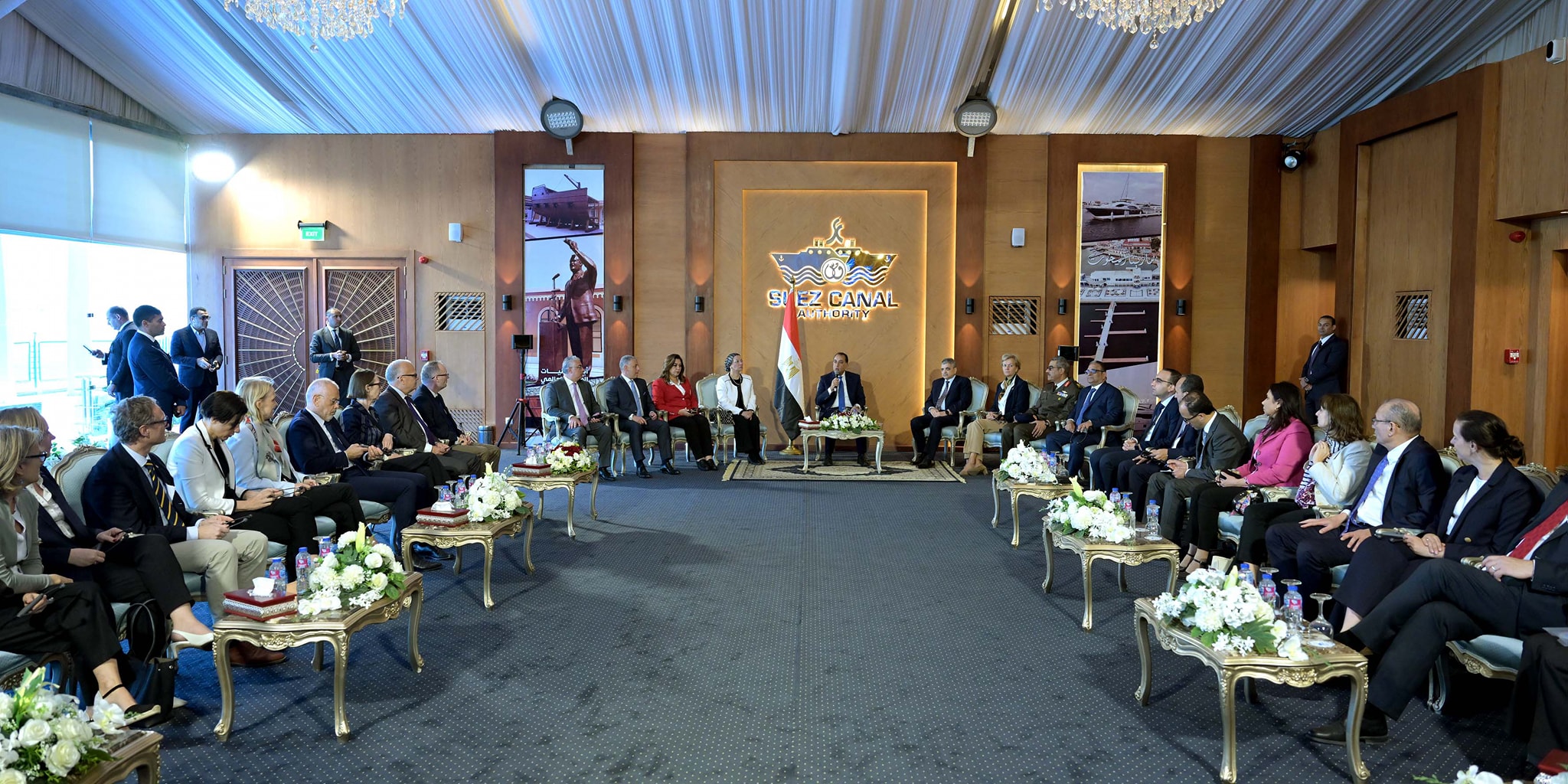 Prime Minister Mustafa Madbouly attends a celebration for the Suez Canal Authority (SCA) in Ismailia 2