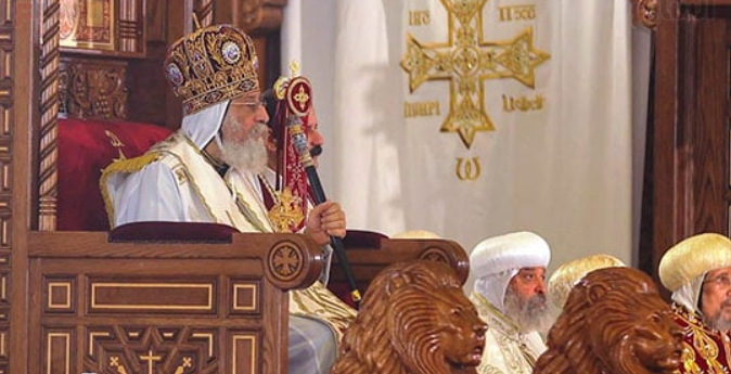 Pope Tawadros II leads Easter Mass 4