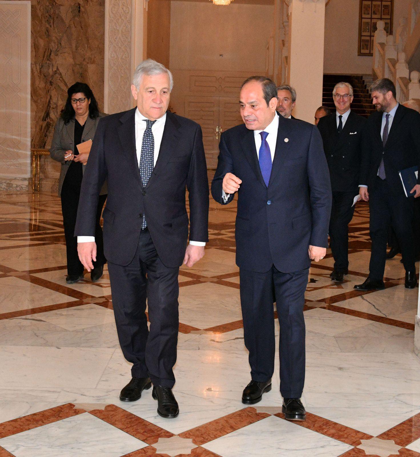 Sisi and Tajani meets in Cairo