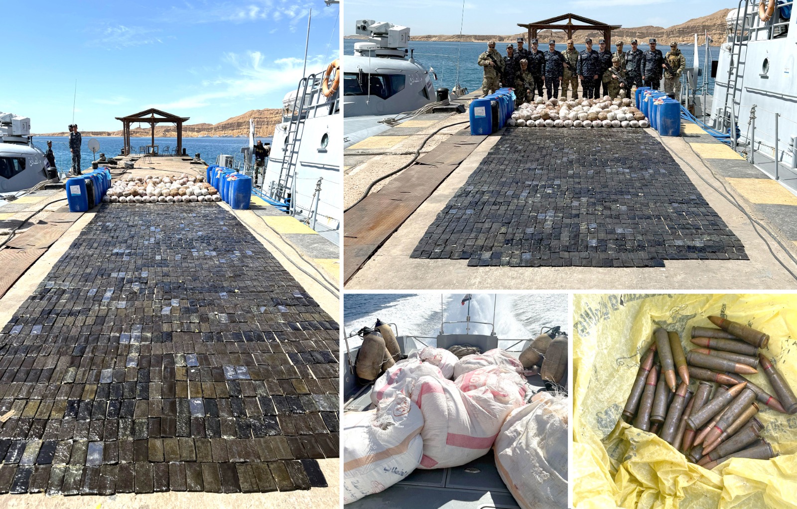 Egyptian naval forces foil drug smuggling attempt via Red Sea