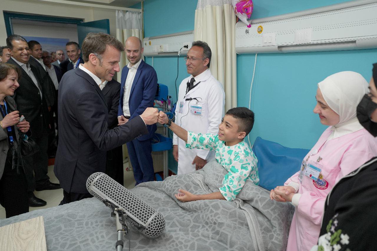 Sisi and Macron visit Arish city 2