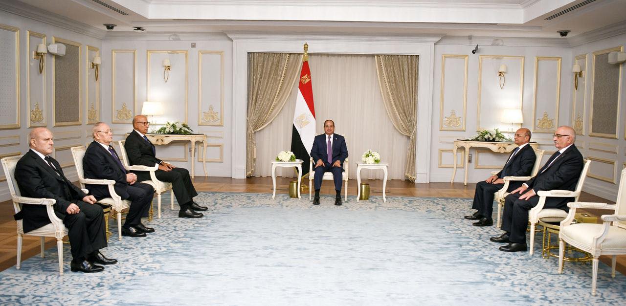 President Sisi meets new heads of judicial bodies