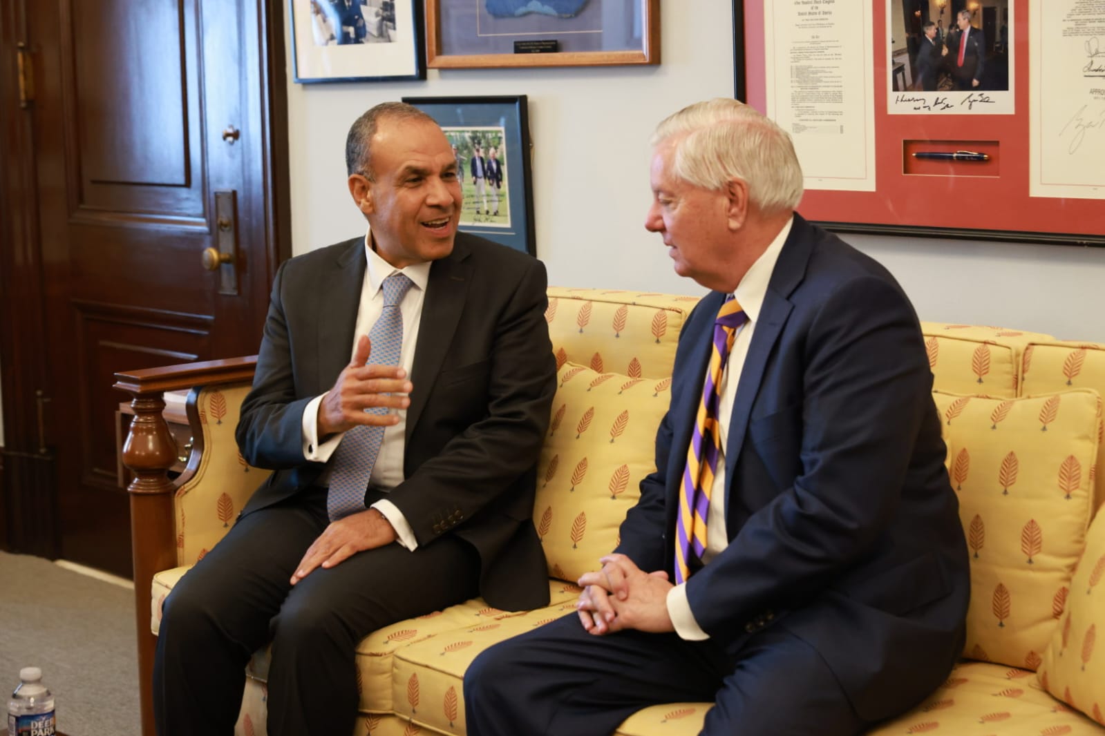 Egyptian Foreign Minister Meets with US Senator Lindsey Graham in Washington on Wednesday Egyptian Foreign Minister Meets with US Senator Lindsey Graham in Washington on Wednesday