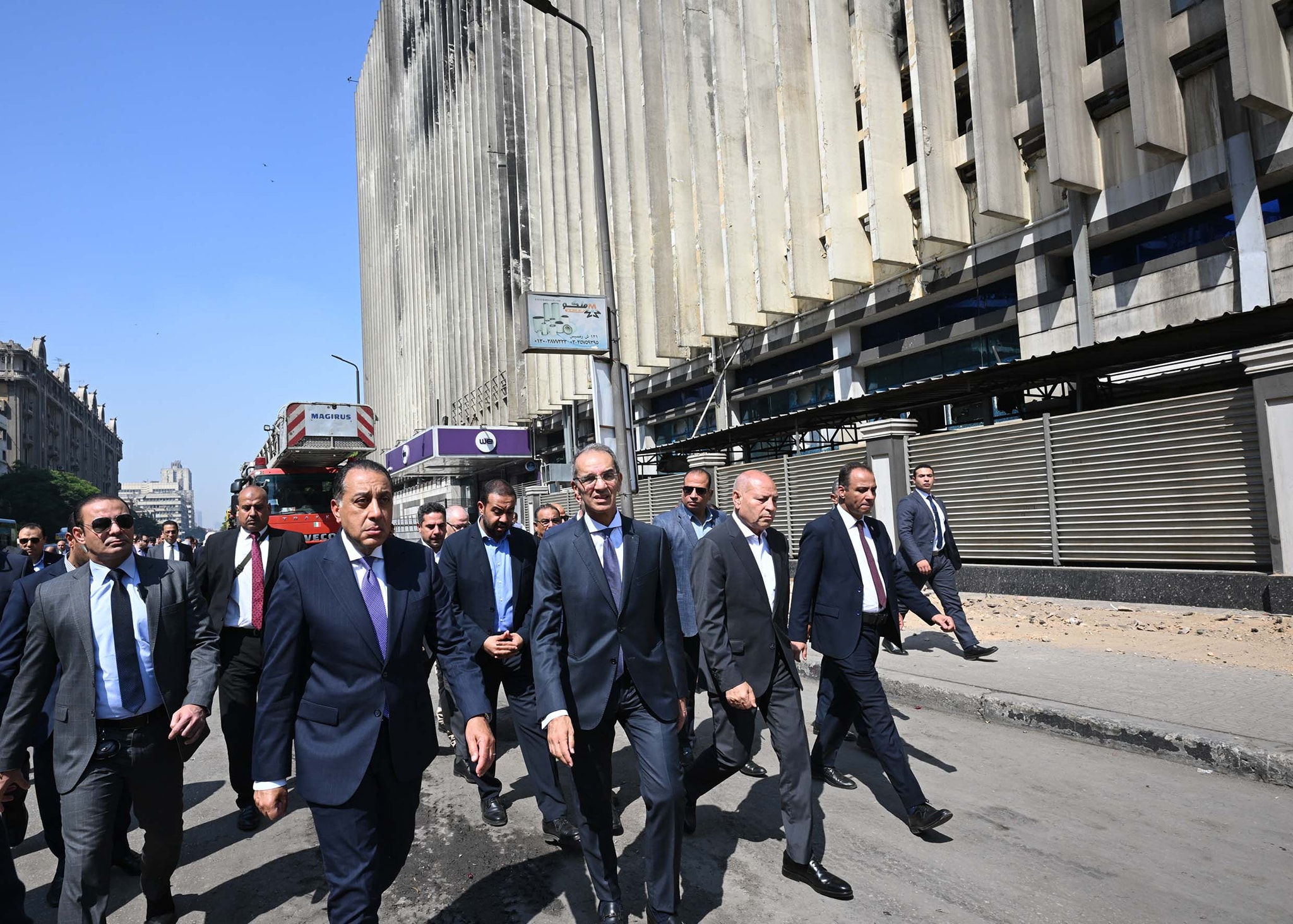 PM orders assessment of structural safety for Ramses telecom building after massive fire 1