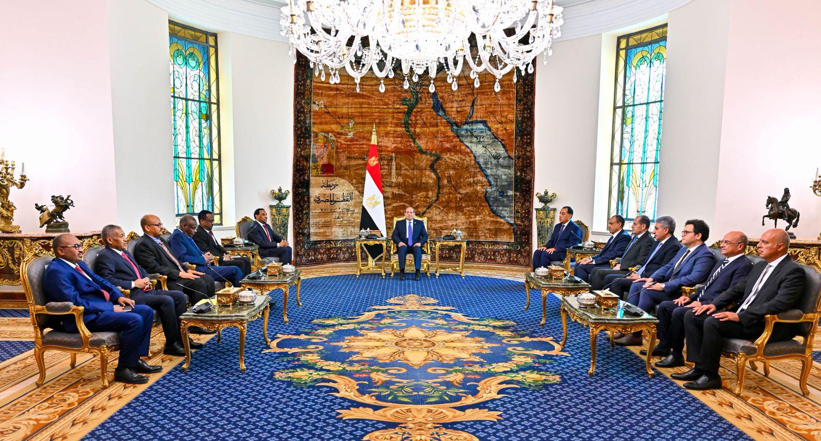 Egyptian President Abdel Fattah El Sisi receives the Sudanese prime minister in Cairo Egyptian President Abdel Fattah El Sisi receives the Sudanese prime minister in Cairo